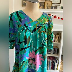 Hawaiian Tropical Vintage Dress - Size Medium - Funky Unique - Retro